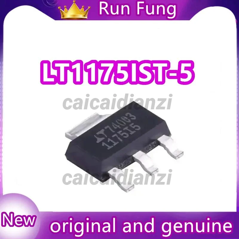 

5Pcs/Lot LT1175IST-5 LT1175IST Linear Voltage Regulator IC Negative Fixed 1 Output 500mA SOT-223-3 New Original