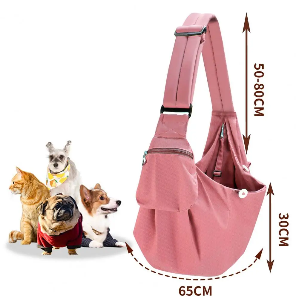 Pet Carrier Bag Comfortable Breathable Dog Crossbody Shoulder Bag Large Capacity Scratch-resistant Secure Puppy Transport Bag