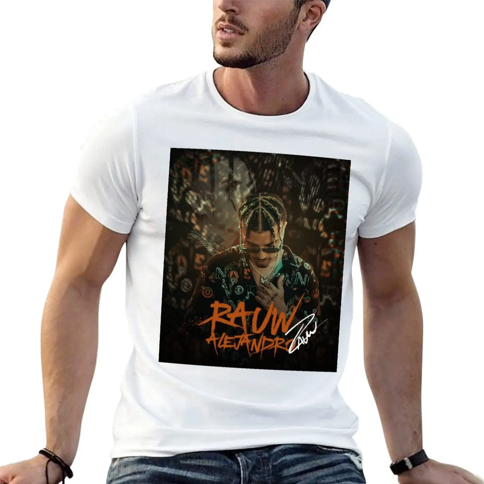 Alejandro Vintage Art with Signature T-Shirt man t shirt luxury man t shirt graphic T-Shirt