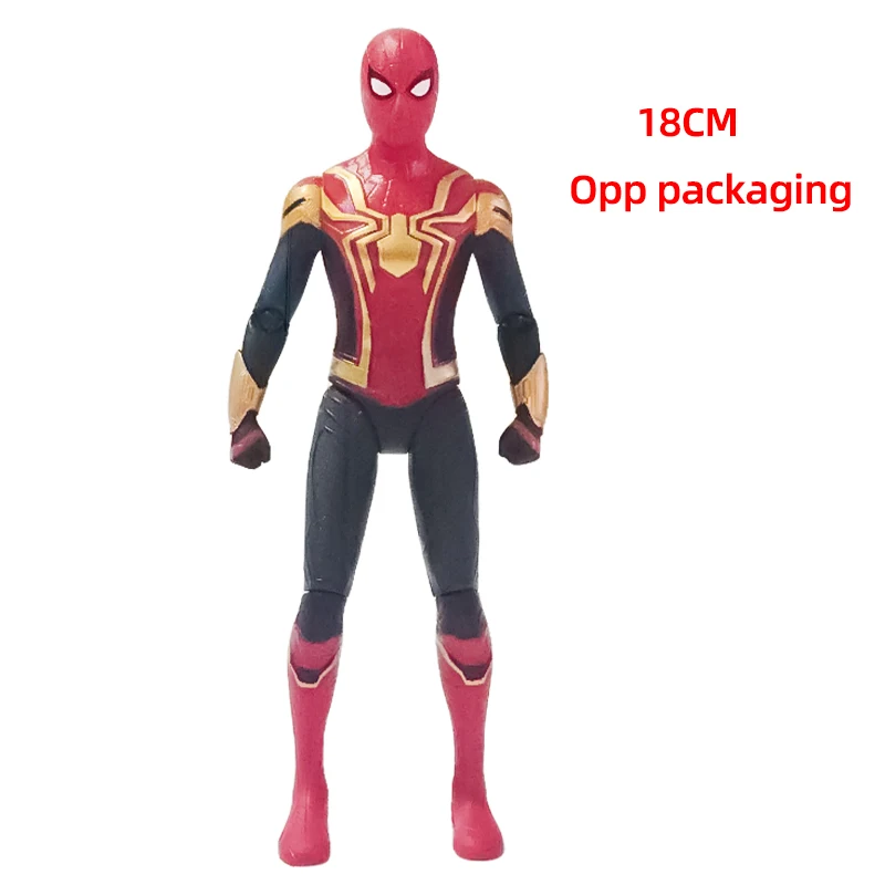 18cm ZDTDS Originele Avengers Legende Figuur Speelgoed Ornament Ghost Spider Captain Miles Morales Thanos Mk50 Iron Man Hulk Thor Falcon
