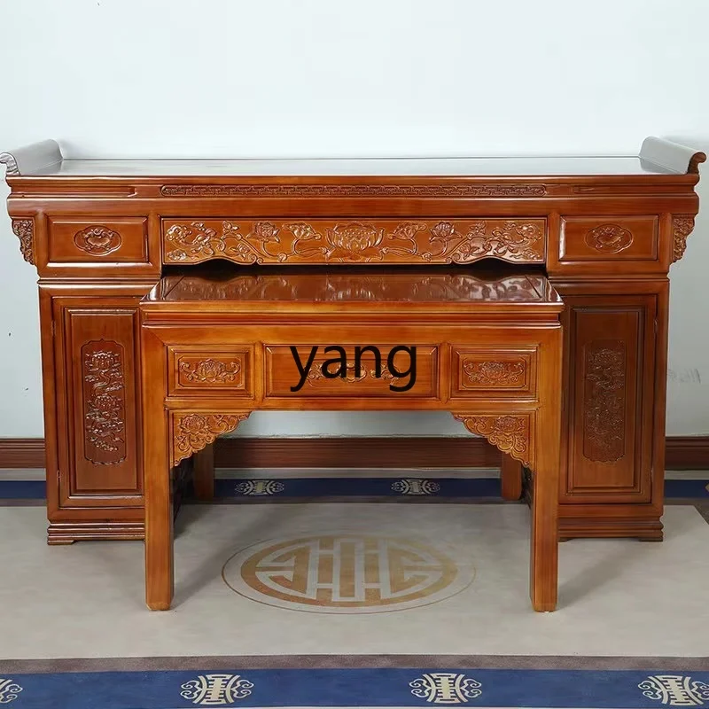 LH solid wood table economical Buddhist table Chinese table