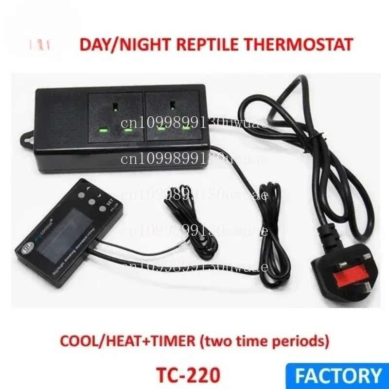 Aquarium Pet Electronic Digital Temperature Controller TC-120 Plug in Temperature Controller Coral Jellyfish Fish Tank Temperatu