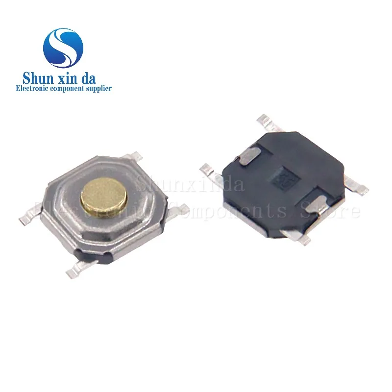 50PCS/Lot 4*4*1.5/1.6/1.7/2/2.3/2.5/3/3.5/4.3mm 4Pin SMD SMT Copper Waterproof Tactile Tact Push Button Micro Switch Momentary