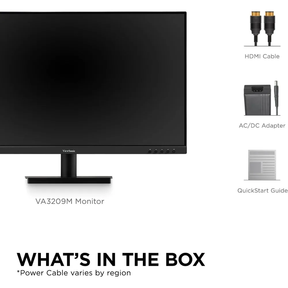 شاشة VA3209M 32 بوصة IPS Full HD 1080p مع حواف رفيعة، 75 هرتز، العناية بالعين، HDMI، مدخلات VGA للمنزل والمكتب