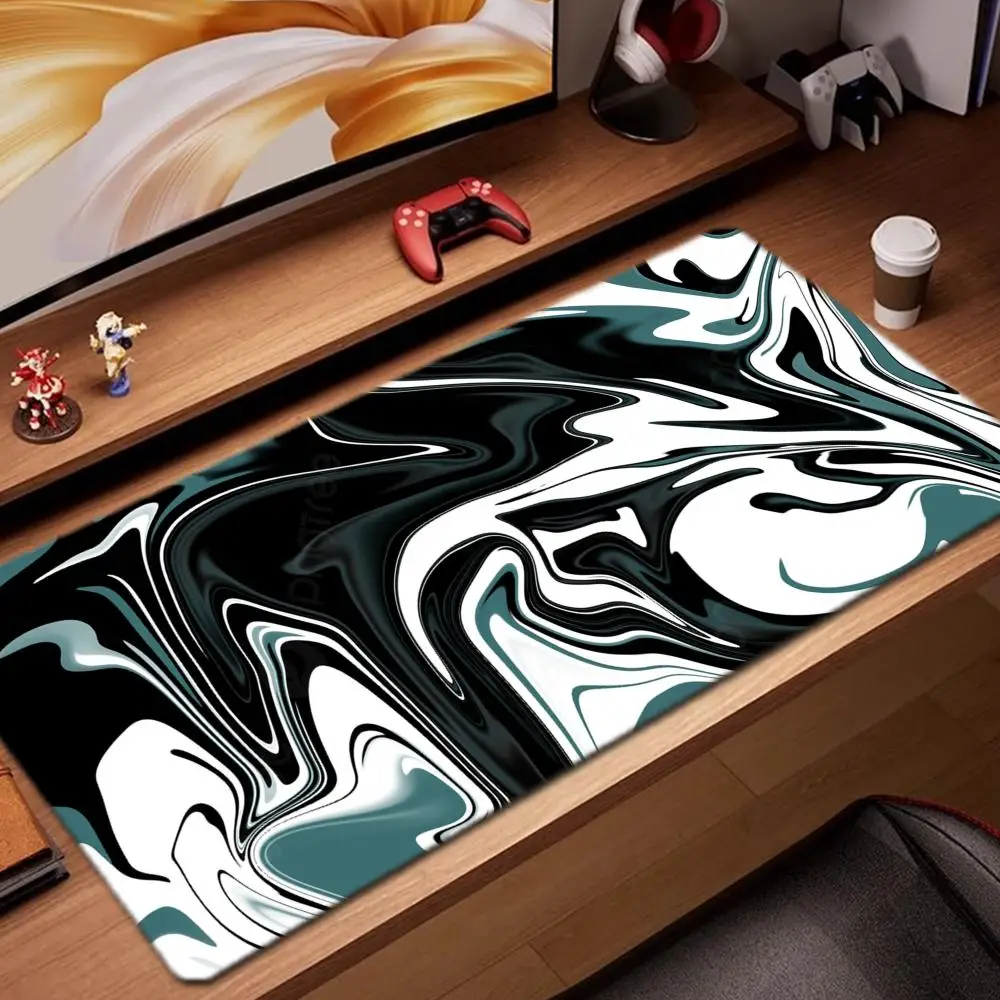 

Colored flow Mouse Pad Game Accessories keyboard pad XXL large locking edge 900X400 mm table mat Gaming mousepad