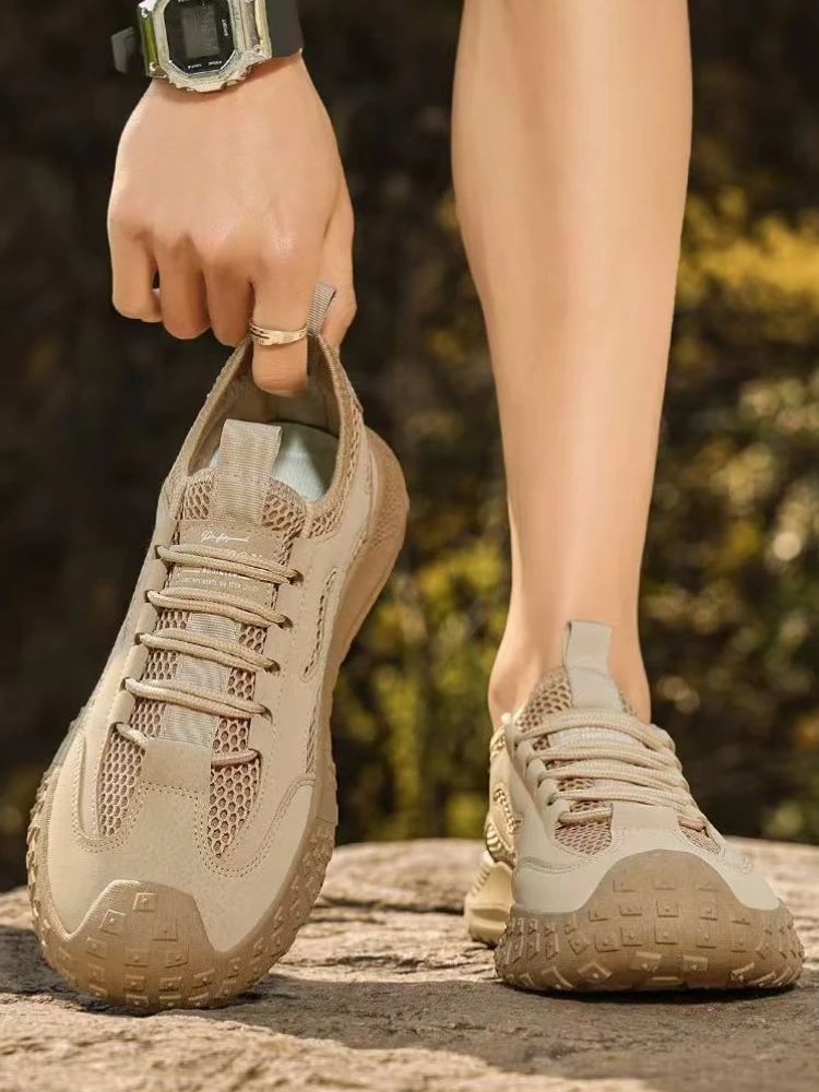 

Уличные минималистичные горные мужские повседневные кроссовки, спортивная распродажа, летняя прогулочная дышащая широкая спортивная обувь для мужчин