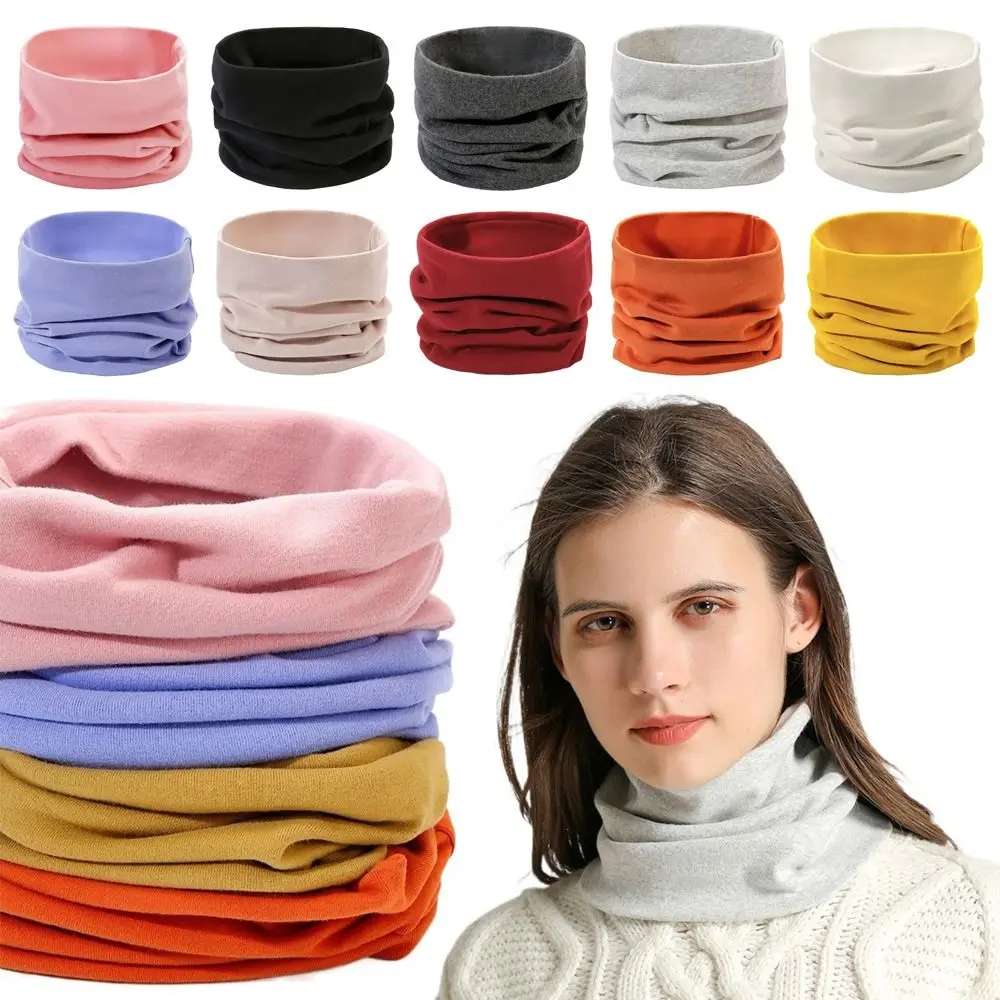 

Лыжная зимняя бандана для бега, однотонный хлопковый шарф, термотеплый шарф для шеи, лыжный туризм, велоспорт, катание на сноуборде, шарф, шапка для мужчин и женщин