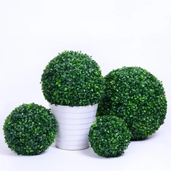 Artificial Plant Ball Topiary Tree Boxwood Home Outdoor Wedding Party Decoration Artificial Wedding Birthday Banquet Green Plant