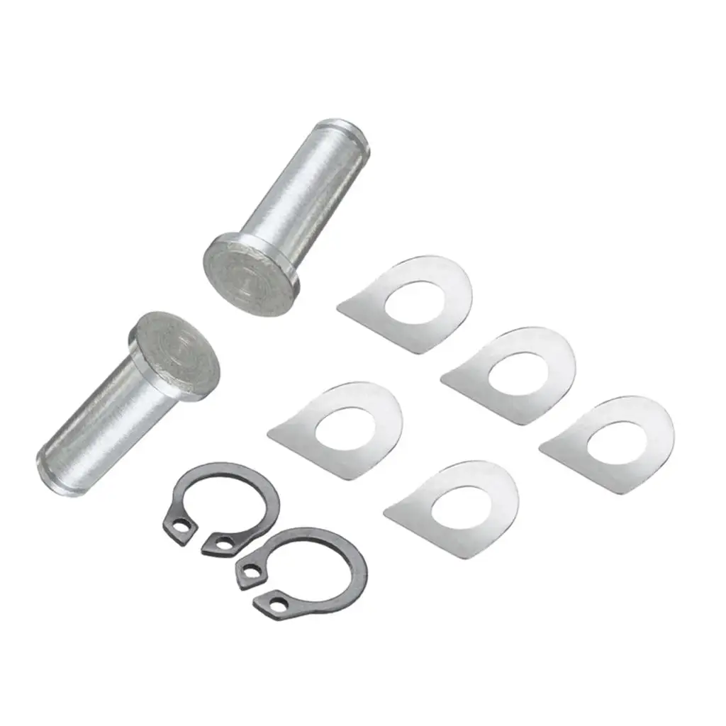 Chrome Motorcycle Foot Pegs Mount Kit Durable Aluminum Alloy Footrest Peg Pins Set for Custom Bikes Touring Offroad