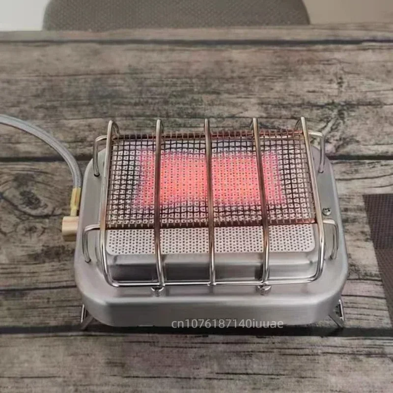 2nd Gen Outdoor Camping Heater Wood Burning Stove 304 Stainless Steel Split Body Regulator Valve Tent Patio Warming Cooker