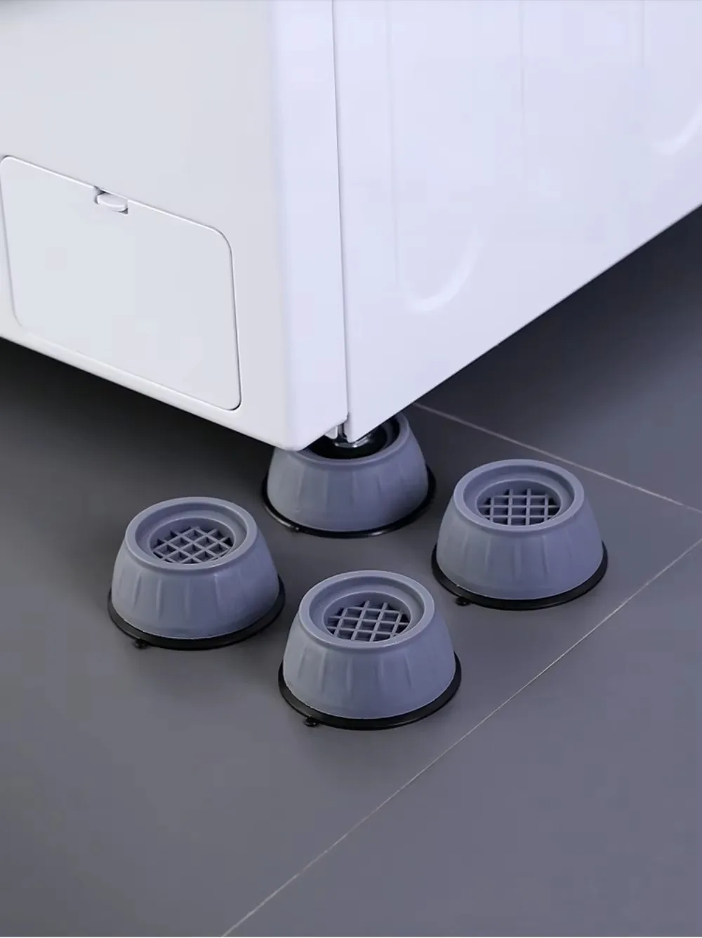 8 Stück/4 Stück Anti-Vibrations-Pads für Waschmaschinen, Basisheber, feuchtigkeitsbeständige Kühlschrankfüße, Stoßdämpfungsabdeckungen – Detail 7