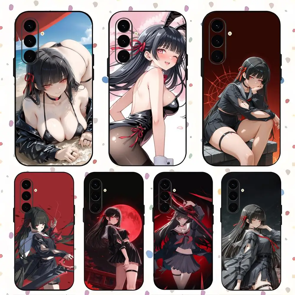 Wuthering Waves Chisa Phone Case For Samsung Galaxy S26 S25 S24 S23 S22 S21 Plus Ultra Note20 Soft Black