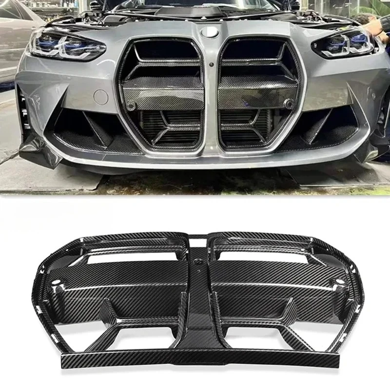 

Style Dry Carbon Fiber Car Grilles Carbon parts auto parts Suitable for M3 M4 G80 G82 G83 Front Bumper Grill 2021+