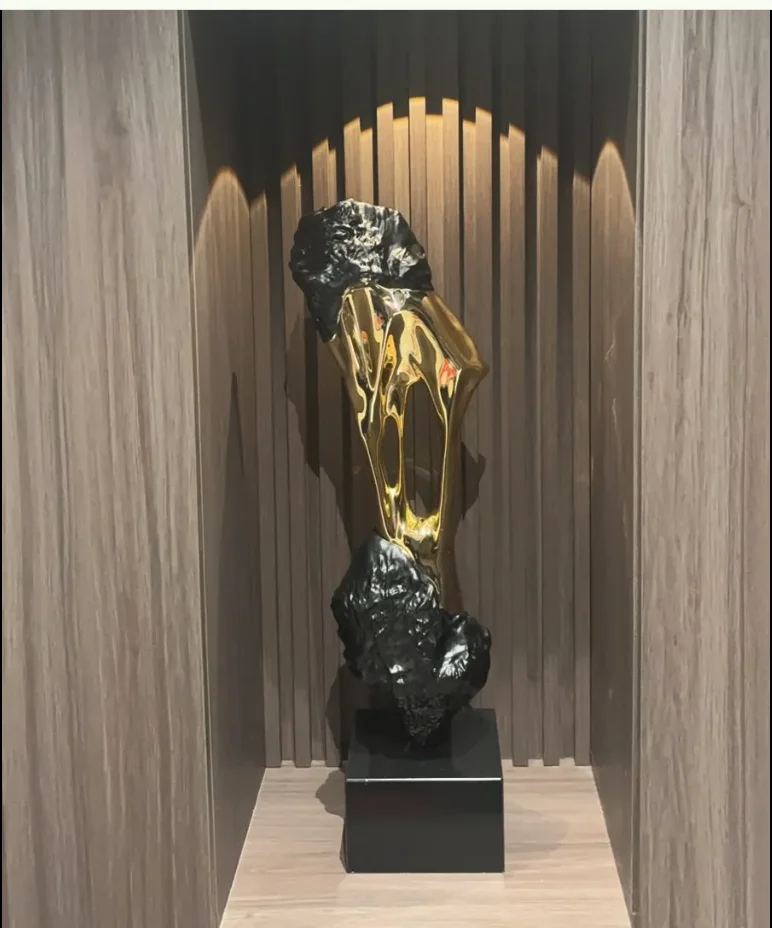 

SGF Light Luxury Stone Fortune Ornament Floor Decoration Living Room Sofa Side High-End Decorative Piece