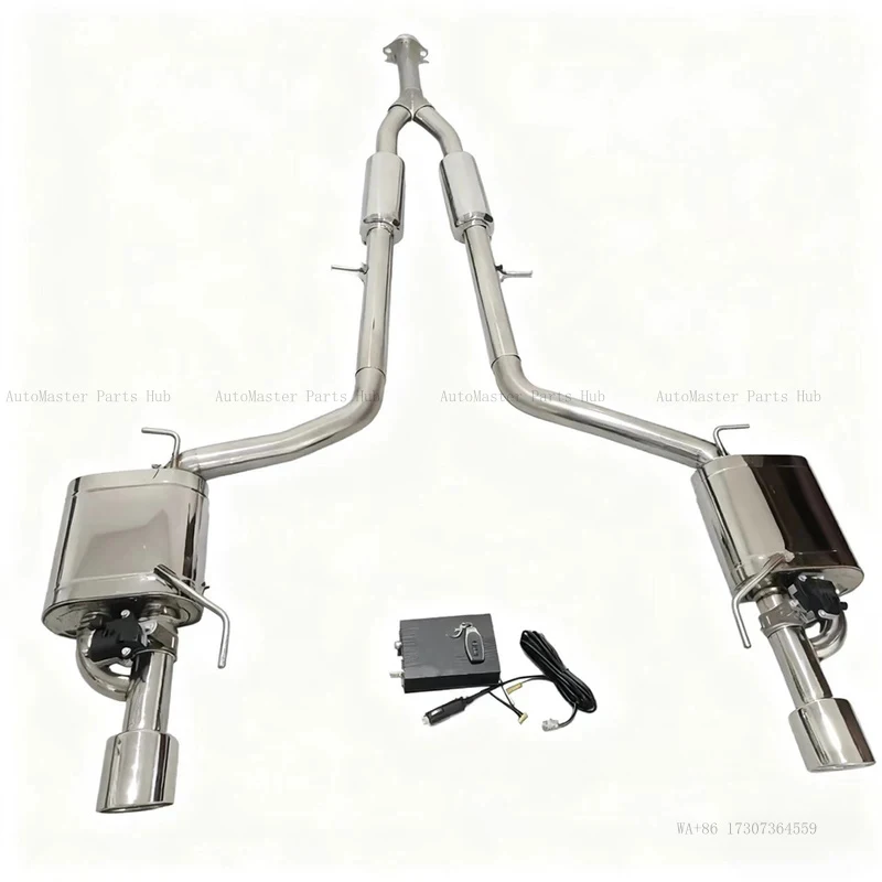 

-back Exhaust System for G37 Two Door COUPE 3.7 2009-2013 High-performance Smart Valve Mirror Polished 304