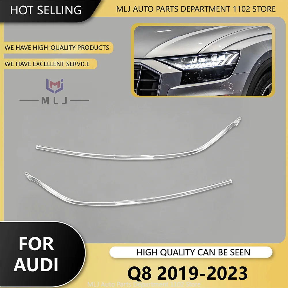 

Для Audi Q8 RS SQ8 2019-2023: Светодиодная трубка-волновод для фар (Angel Eye DRL) для низкосортовой комплектации, автомобильные аксессуары