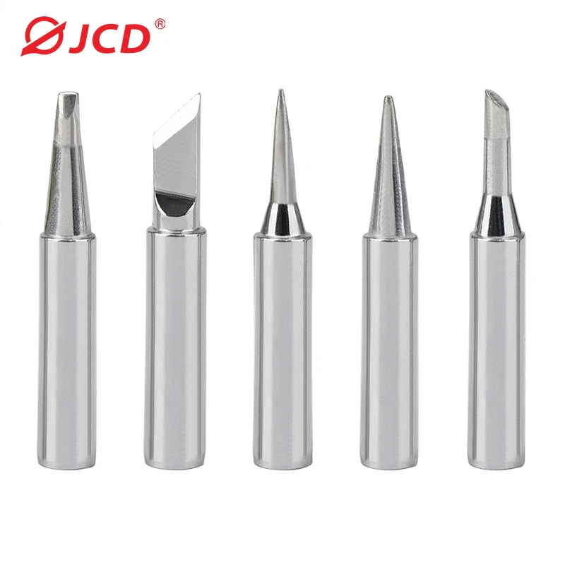 5PCS/Lot Soldering Iron Tips Pure Copper Iron Tip 900M Lead-Free Solder Tips Electric Soldering Iron copper head Welding Tools