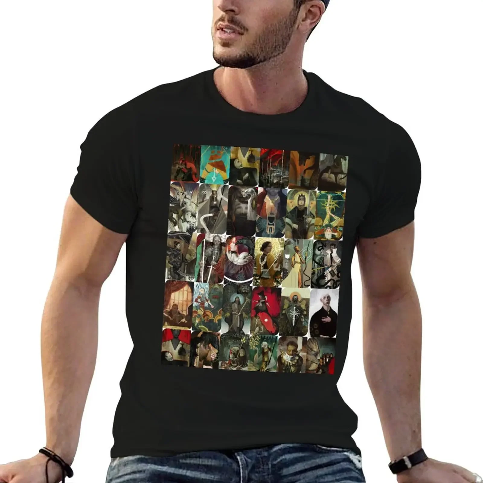 

Dragon Age Tarot Cards Relaxed Fit T-Shirt shirts graphic tees heavyweights men clothings