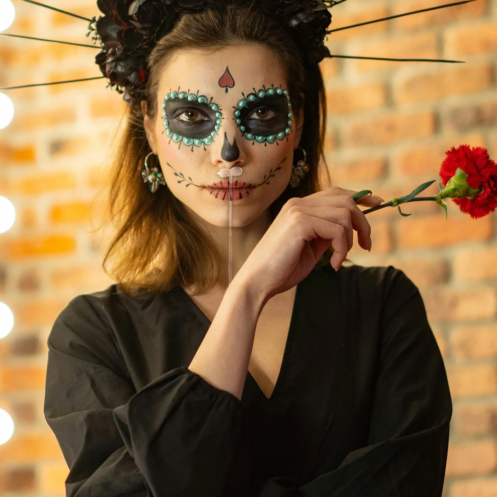 50Pcs Fake Snot Prank Realistic Halloween April Fools Party Gag Gross Prank Accessories April Fools' Day Props