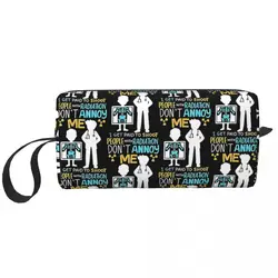 Don't Annoy Me Radiology Radiologist Gift Makeup Bag Cosmetic Dopp Kit Toiletry Cosmetic Bag for Women Beauty Travel Pencil Case