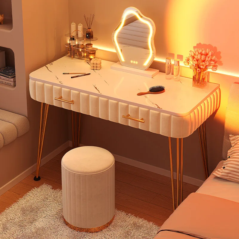 

Dresser, bedroom light luxury high-end makeup mirror master bedroom small Internet celebrity makeup table