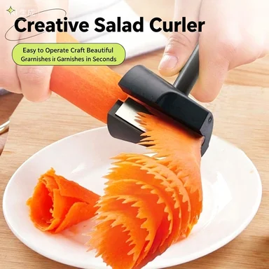 Spot stainless steel creative spiral funnel flower cutter, wire planer, flower roller, cucumber and carrot carving machine
