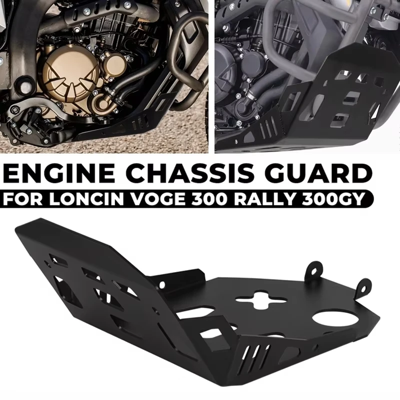 Für Loncin VOGE 300 Rally 300 GY RALLY 300 Zubehör Motor Schutz Abdeckung Chassis Unter Schutz Skid Platte Bauch Pan Schutz