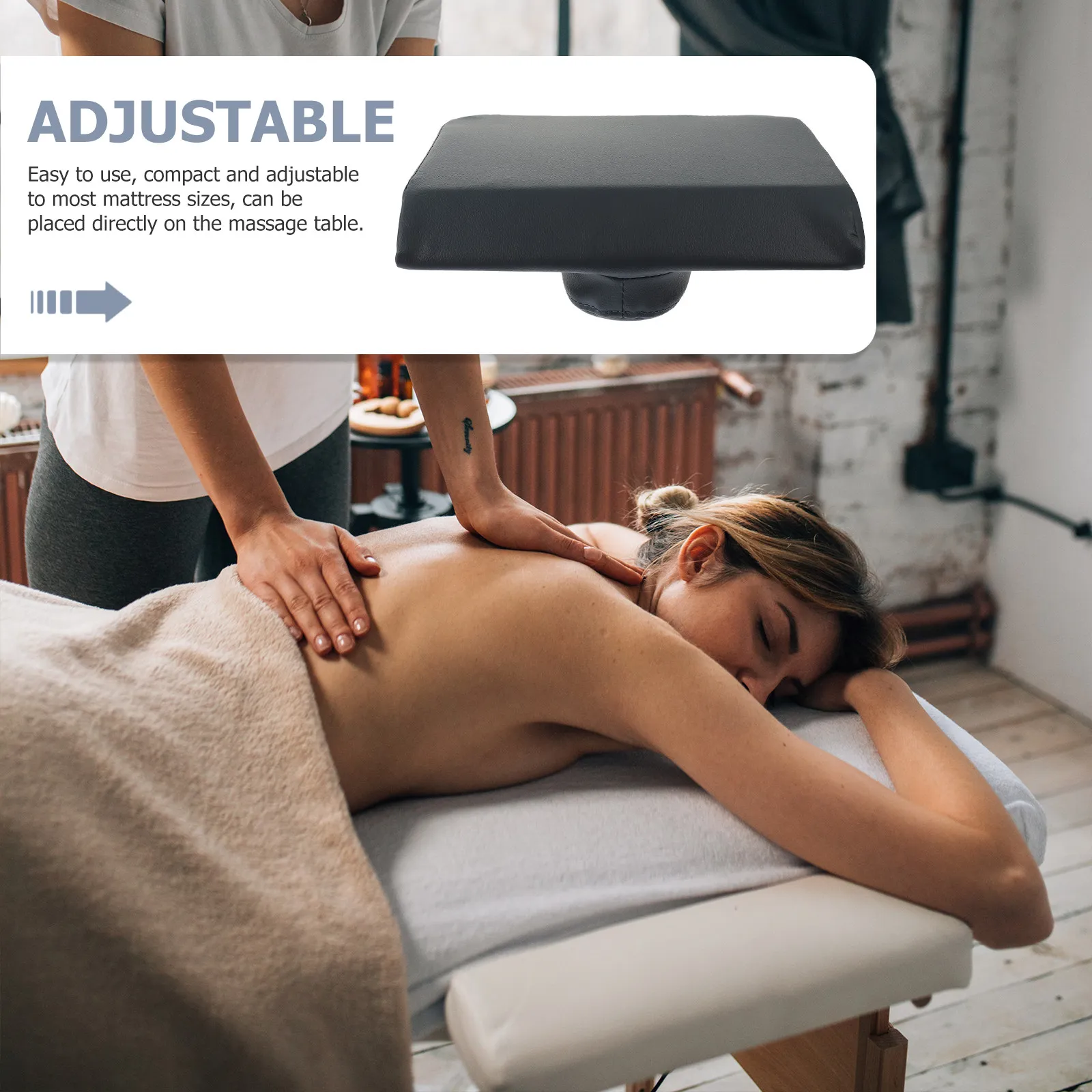 1Set Massage Headrest Skin Friendly Adjustable Face Support Pillow for Massage Table Bed Comfort Use Pillow for Bed