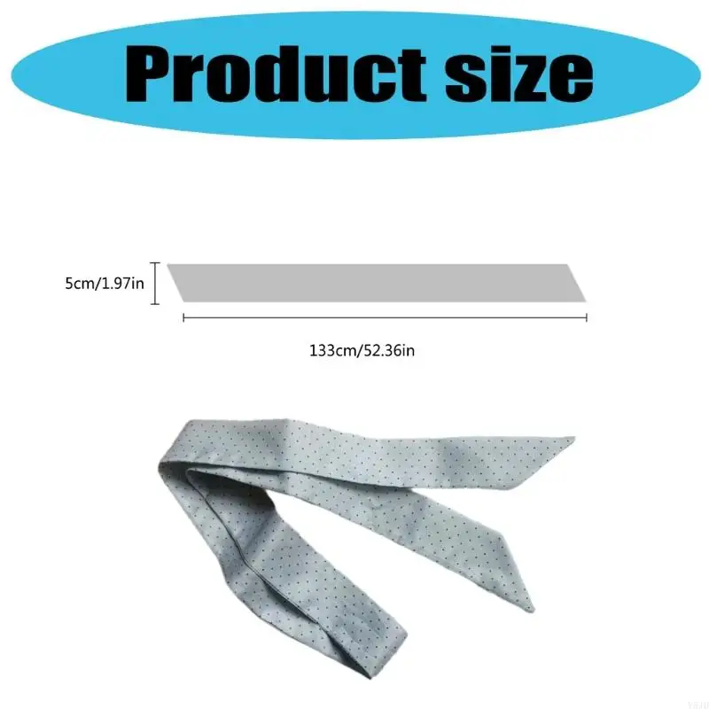 Y5JD Stylish Neck Scarf Round Dot Pattern Multipurpose For Women Fashion Accessory