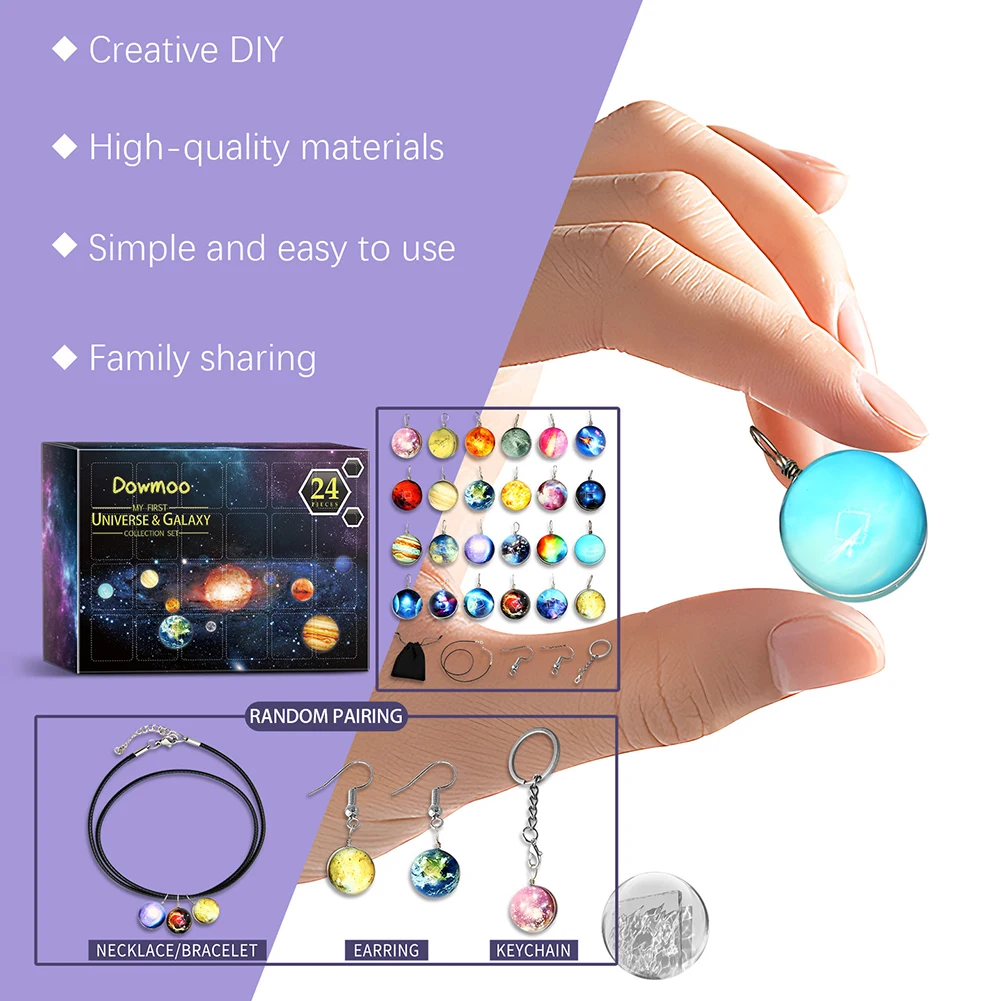 

Holiday Ornaments Universe-Planet Collection Pendant Kit For Men Women