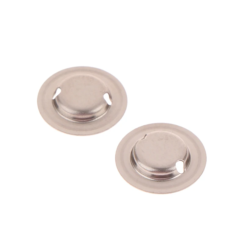△ 100Pcs/Lot 18650 Lithium Battery Flat Head To Change The Tip Cap 18650 Li Battery Positive Spot Welding Tip Cap Gaskets