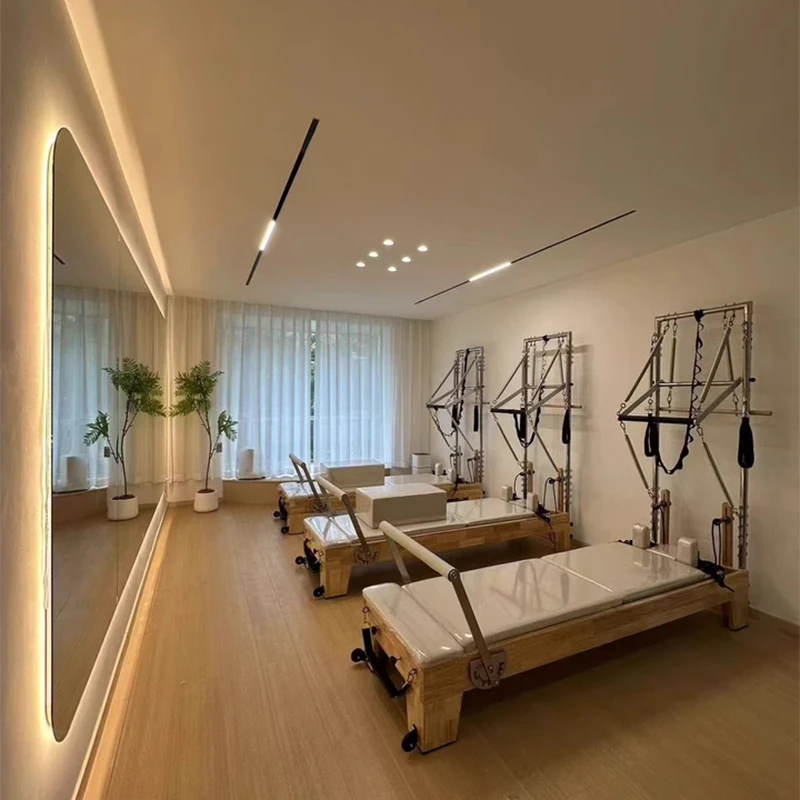 

Lenton Высококачественный прочный регулируемый реформатор для пилатеса из дуба с большой кроватью Half Tower для студии пилатеса