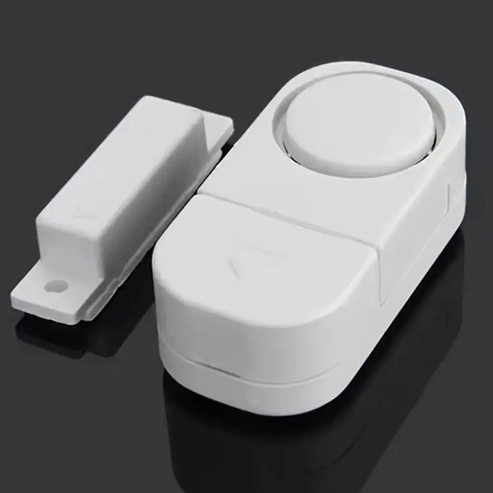 1Pc Door Window Wireless Alarm Battery Powered Tape Easily Installs Magnetic Sensor Protects Your Home Or Office Alarm