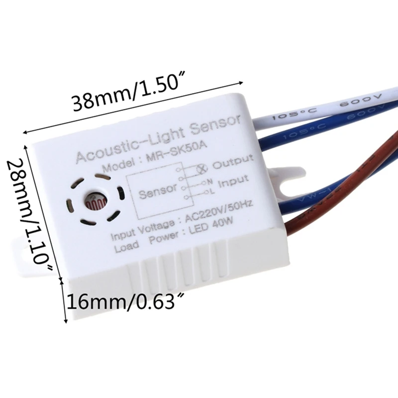 스마트 스위치 모듈 감지기 음성 센서, 지능형 자동 켜기 끄기 조명, 가정용 개선, 사운드 제어 센서, 5 개
