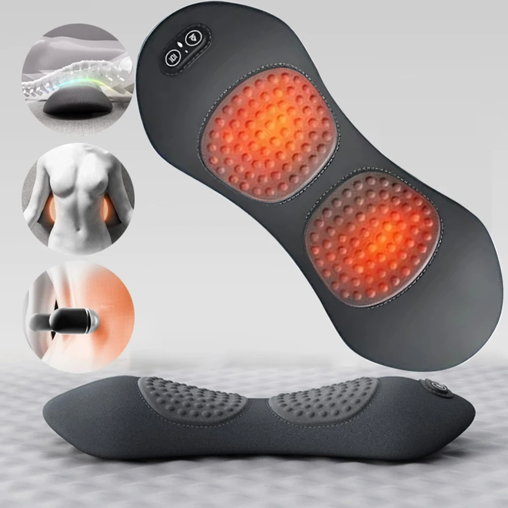 

Back Pillow Bed Sleeping Waist Protection Pad Lying Flat Waist Relief Waist Support Heating Vibrating Electric Massage Pillow