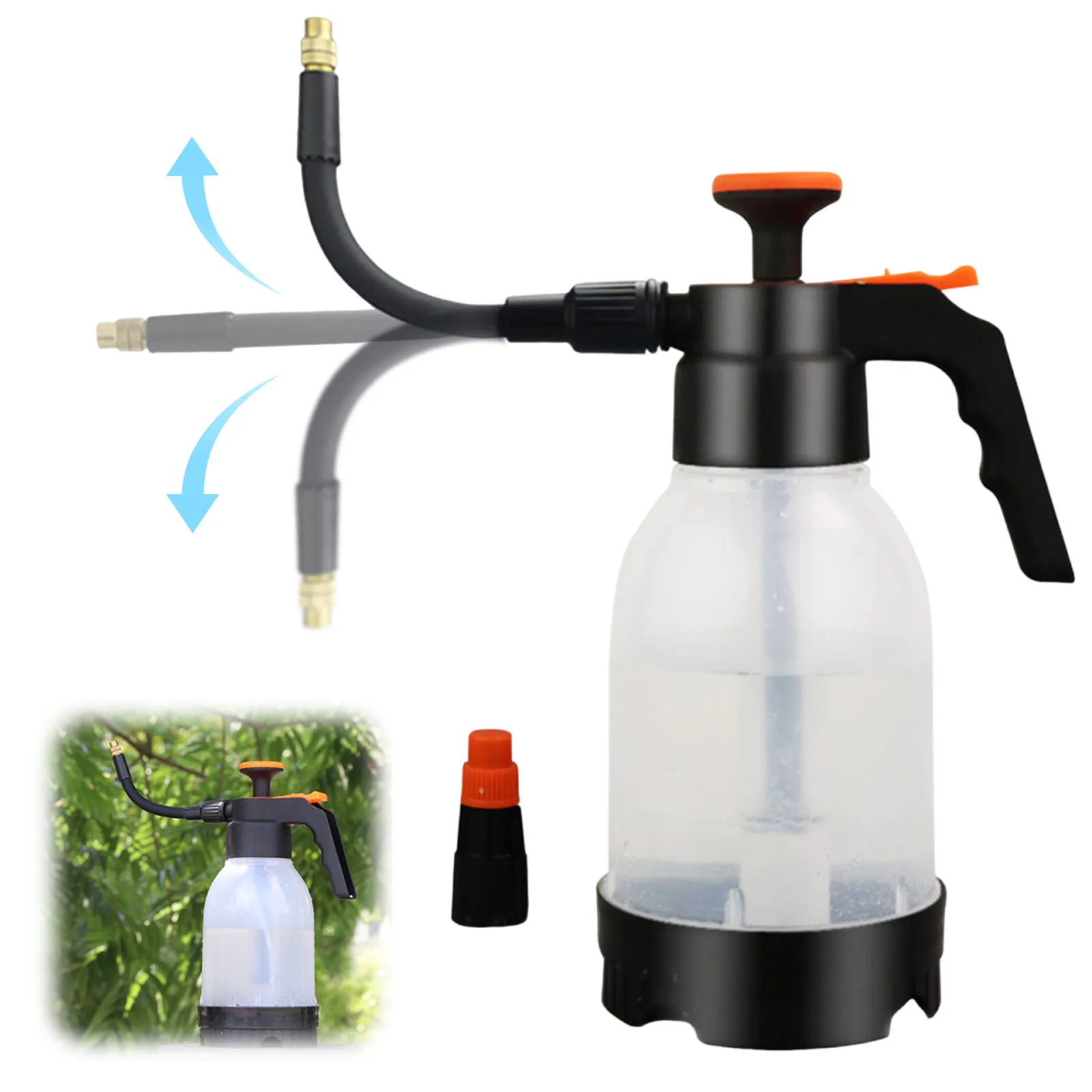 1.2L Car Wash Spray Bottle Hand Held Water Spray Unit Water Spray Bottle for Indoor Plants Car Cleaning and Household Use
