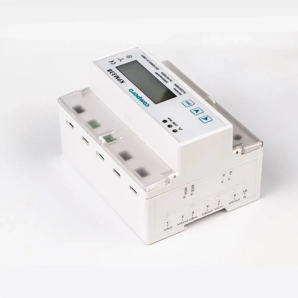 2025 Smart Digital KWH Meter for Three-Phase Systems with Din Rail Mounting and WiFi Connectivity