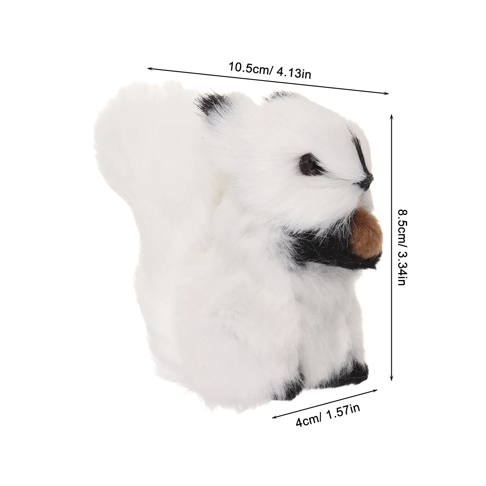 Scoiattolo Realistico Simulato, Mini Peluche di Scoiattolo da 10 cm per Decorazioni Domestiche, Oggetto di Scena Fotografico, Allestimenti Creativi