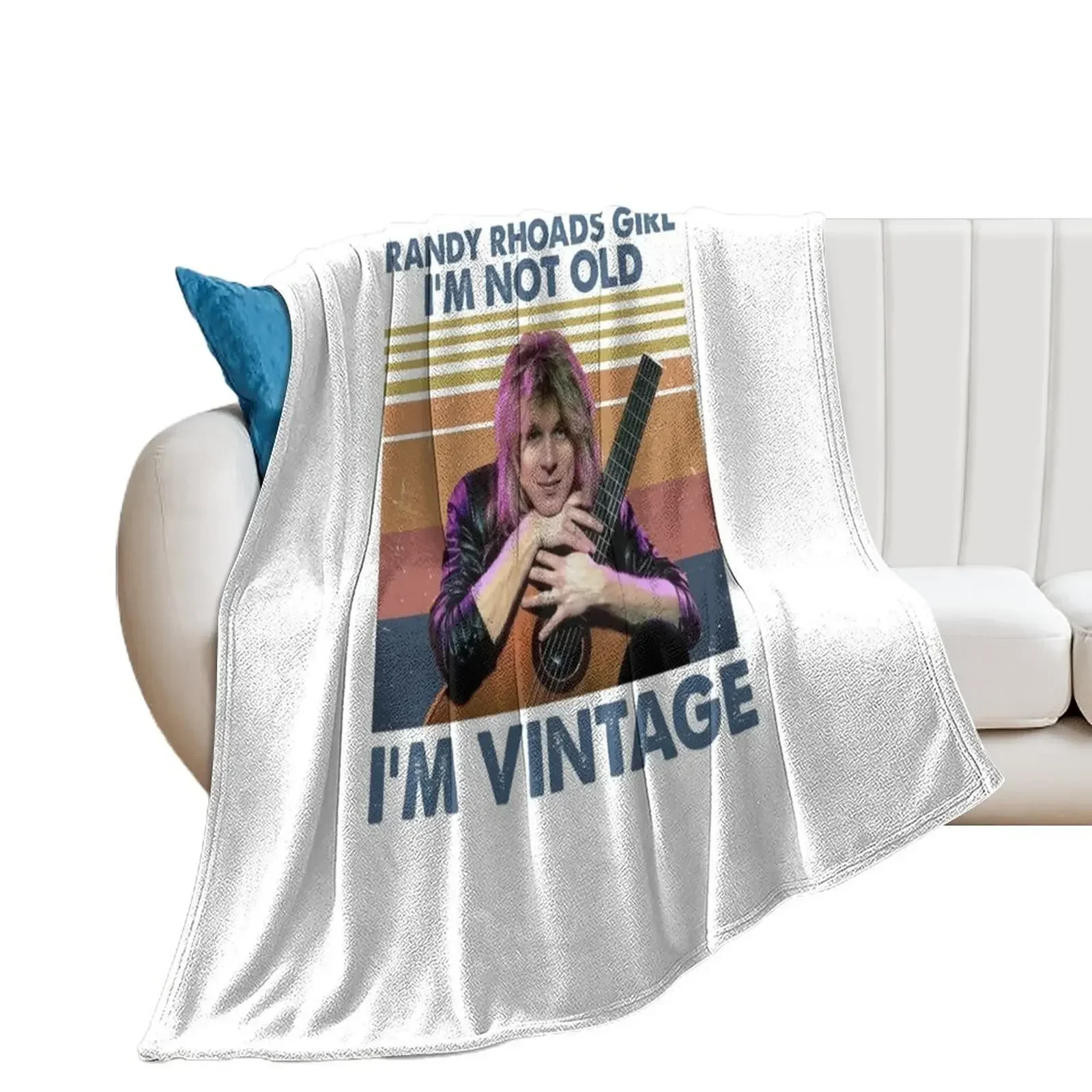 Randy Rhoads im not old. Throw Blanket Weighted Retros Blankets