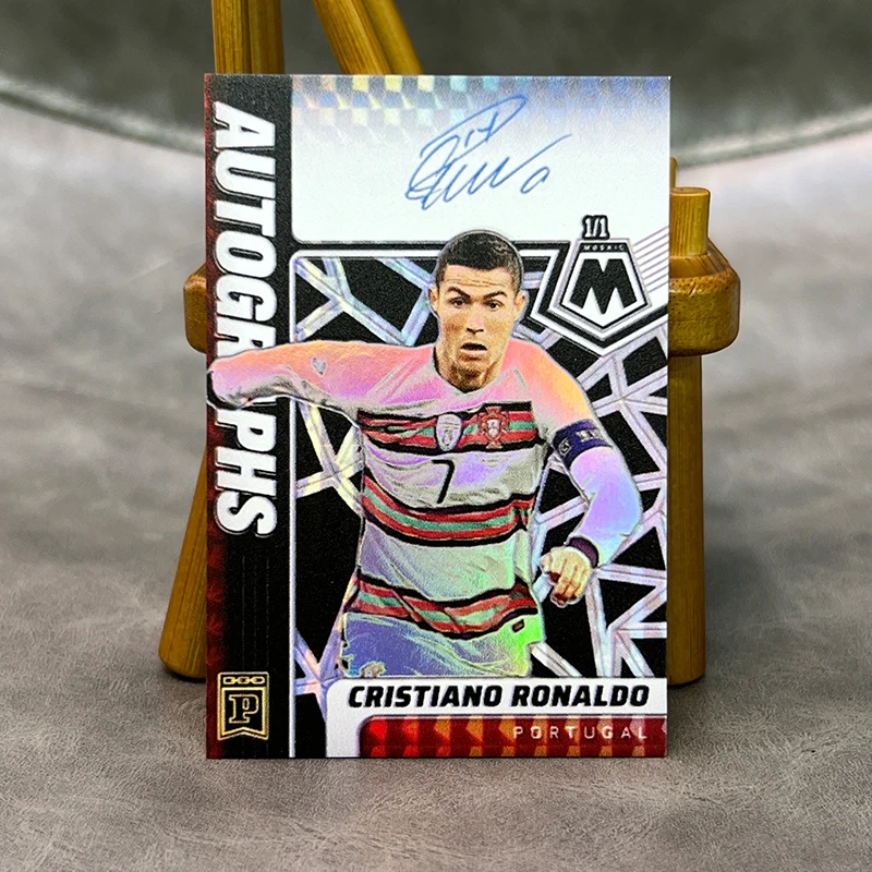 DIY Homemade Panini Star signature card Kaka Cristiano Ronaldo David Beckham Ansu Fati Character collection card toys