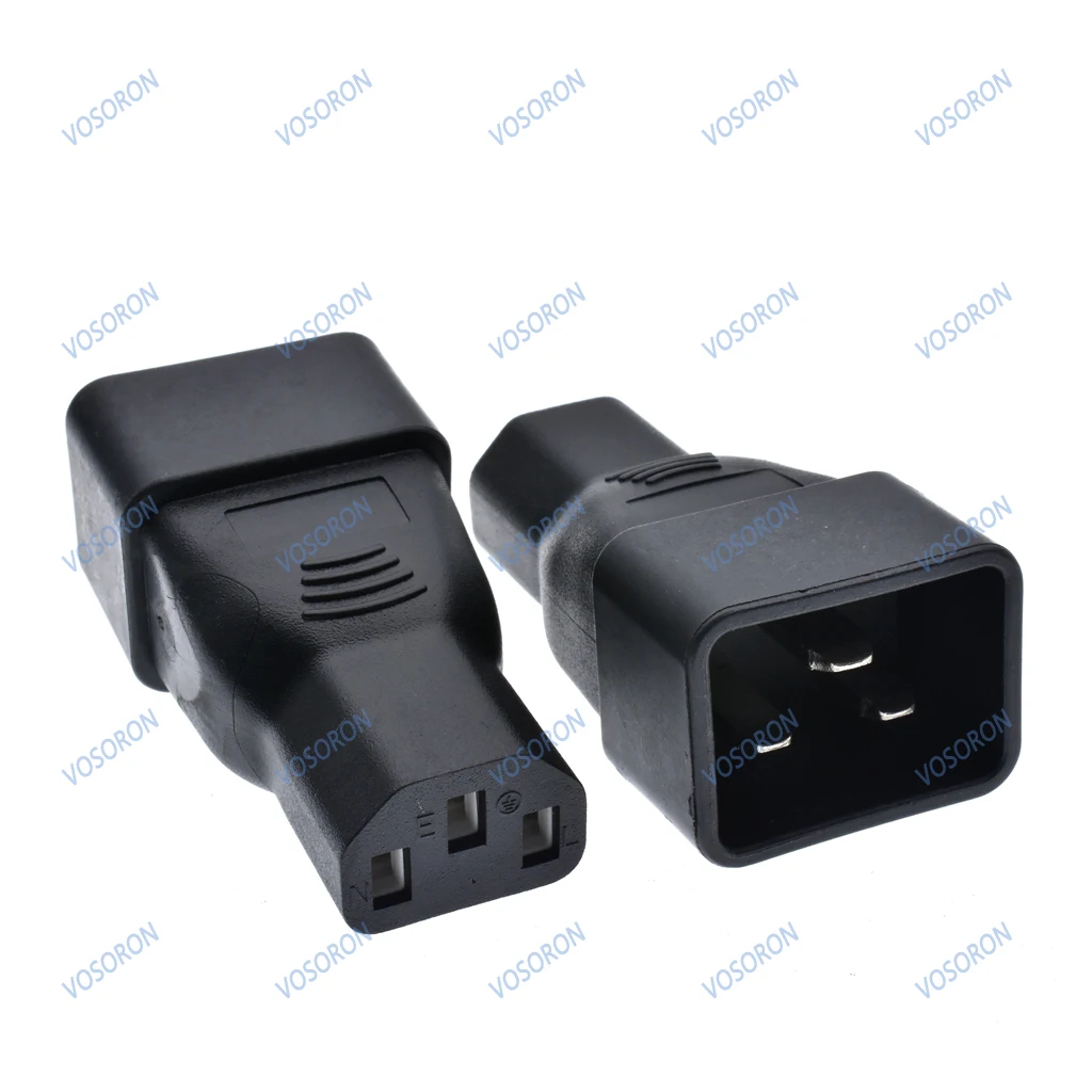 IEC320 Female C13 to Male C20 C-20 Power Mains Extension Adapter for PDU UPS 10A to 16A Electrical Plug