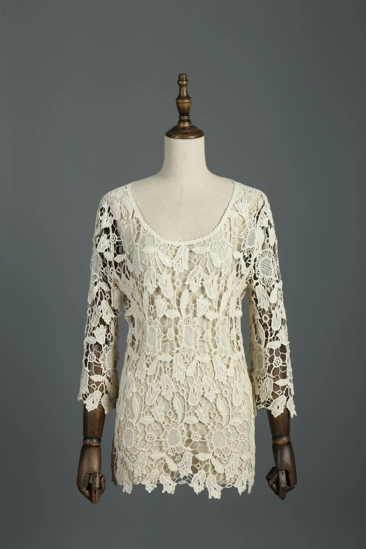 

Sexy Sheer Floral Lace Top - Sexy Summer See-Through Design Lace Frint Top for Women