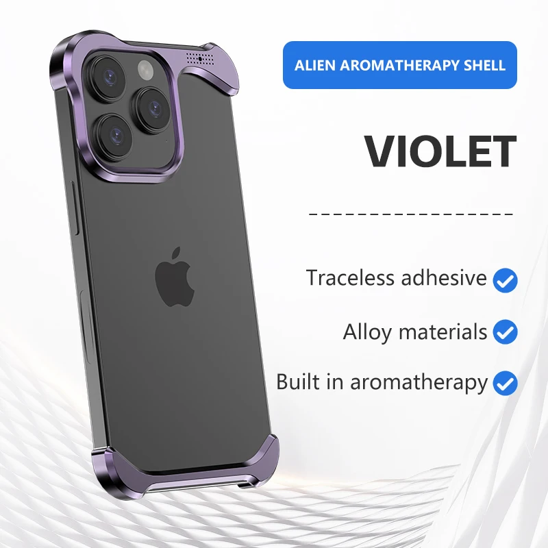 Newly Upgraded Aromatherapy Metal Phone Case Suitable For IPhone 13 14 15 16 Pro Max Plus Anti Drop Protective Cover