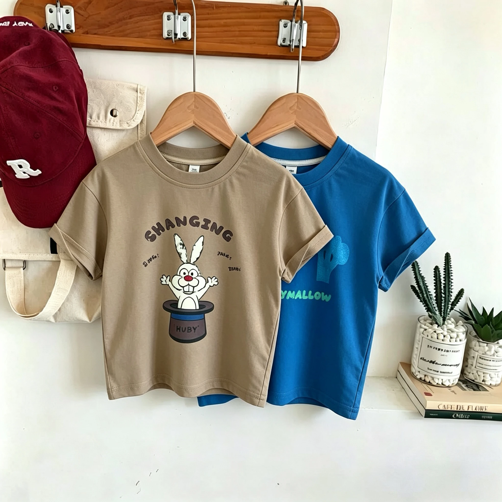 Trendy Design Kids T-shirts Summer Clothing Round Collar Short Sleeve Tops Boy's Tshirt Children's Clothes Casual T Shirt NEW
