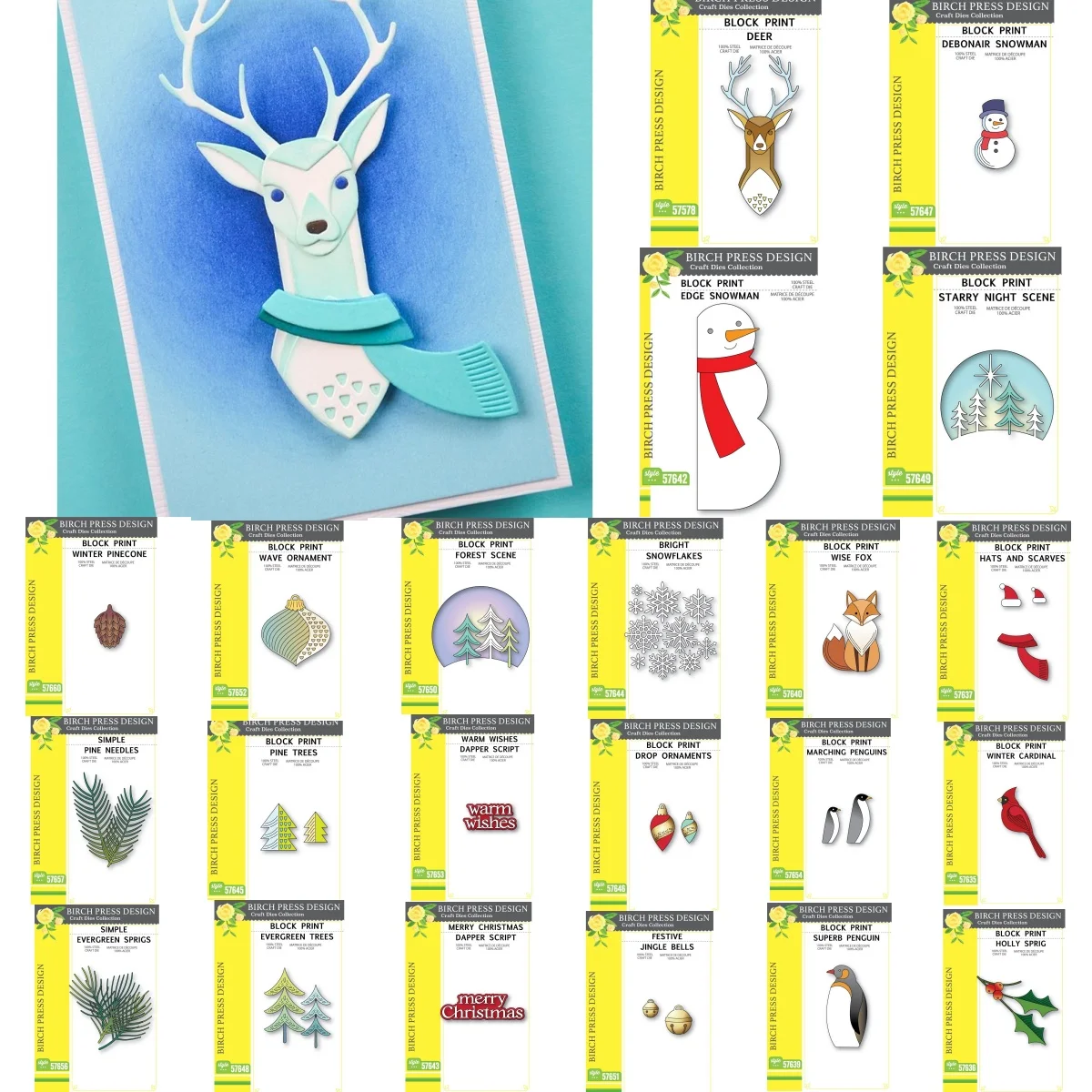 October New Release Snowman Elk Fox Tree Penguin Christmas Metal Cutting Dies for DIY Scrapbooking Supplies Paper Craft Handmade