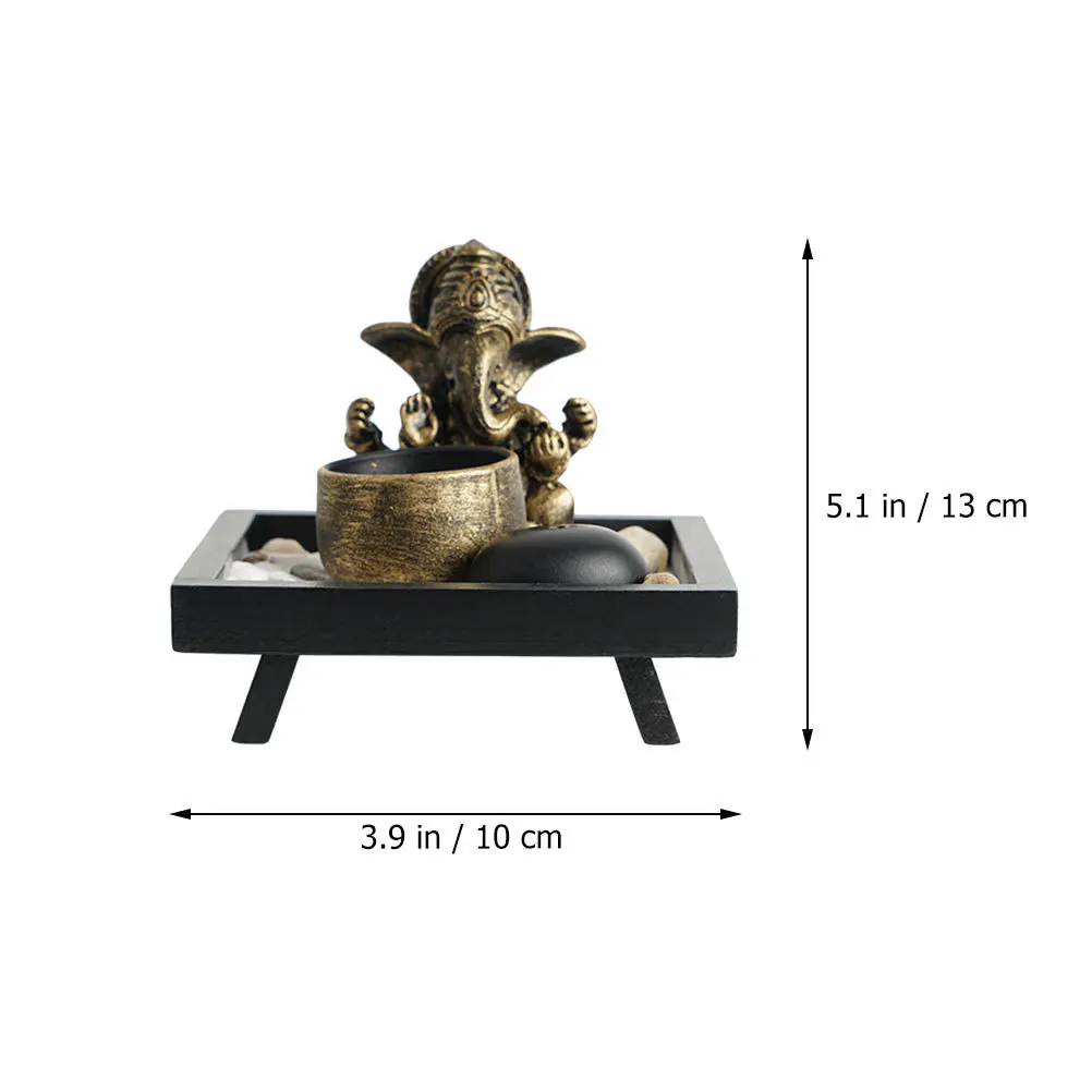 

Elephant Buddha Candlestick Thailand Style Retro Decorative Holder Creative Desktop Ornament Table Craft Decor
