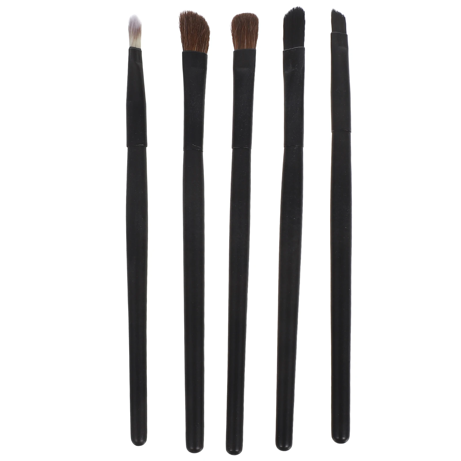 

5Pcs Eye Makeup Brush Set Natural Hair Eyeshadow Eyeliner Tools Portable Case Eyeshadow Brush with Case