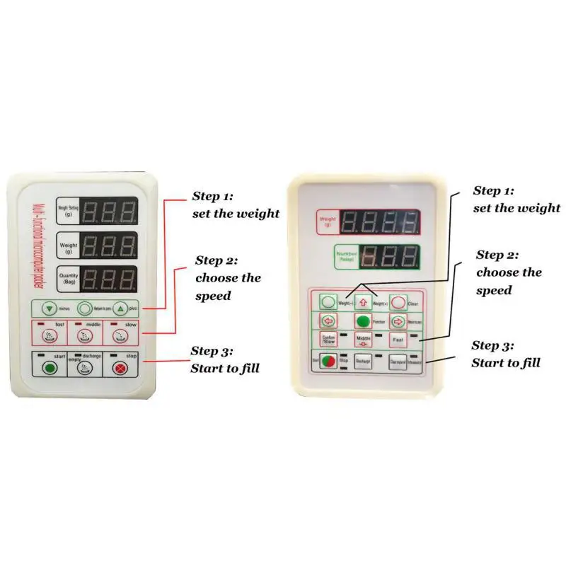 Pannello di controllo per macchina per scaffalature riempitrice di foglie di tè polvere pesatrice e riempitrice scheda madre schermo Lcd 3 linee 2