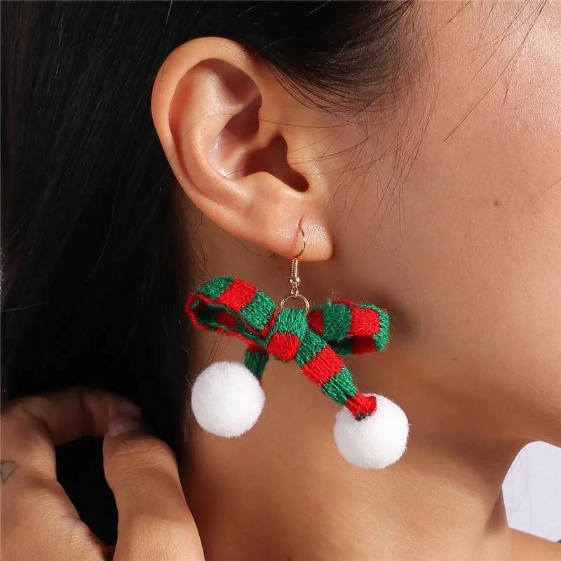 Aihua Niedliche gehäkelte Blumen-Ohrringe für Frauen und Mädchen, handgefertigt, Schmetterling, Schleife, flauschige Kugel-Ohrringe, Geburtstagsfeier, Schmuck, Geschenke – Detail 21