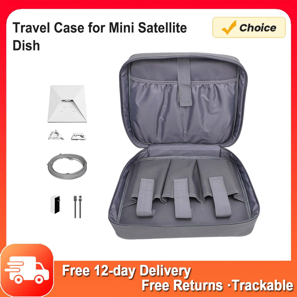 

Portable Dish Antenna Handbag Satellite Dish Travel Case for Outdoor RV Camping Adapter Cable Accessories Mini Satellite Dish